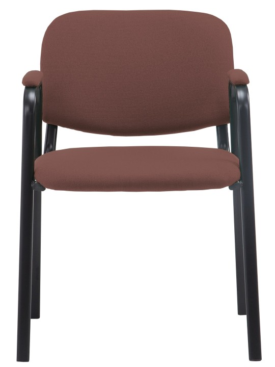 Bezoekersstoel Ken PRO stof, bruin