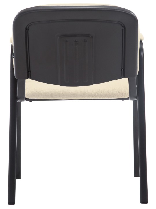 Bezoekersstoel Ken PRO stof, crème