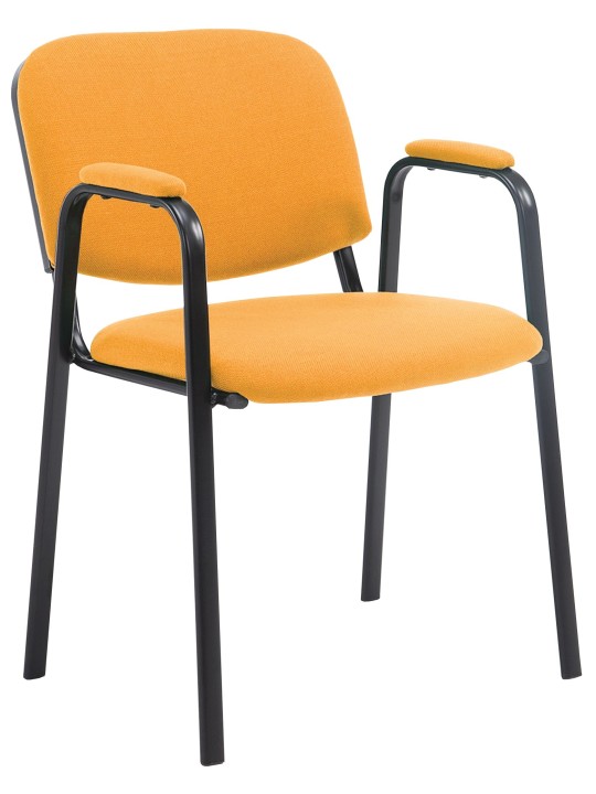 Bezoekersstoel Ken PRO stof, oranje