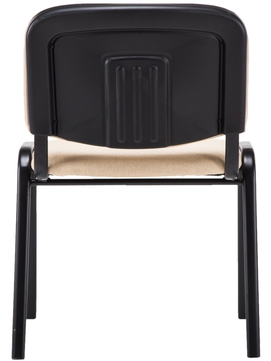 Bezoekersstoel Ken V2 stof, crème