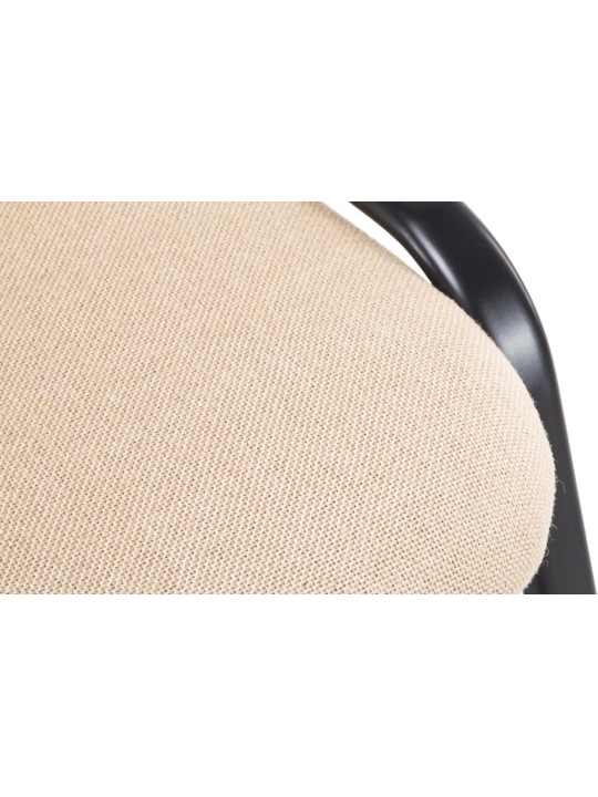 Bezoekersstoel Ken V2 stof, crème