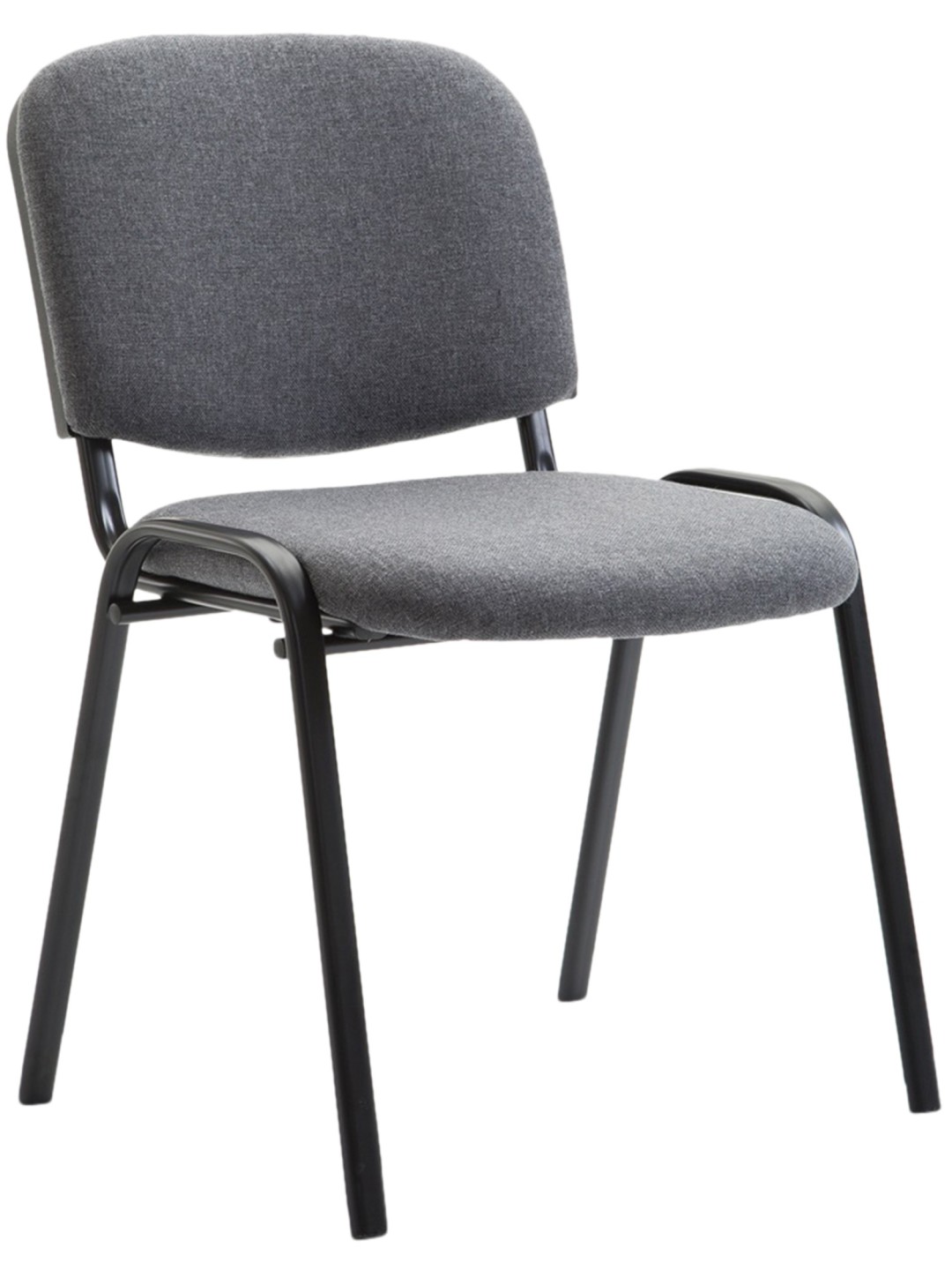 Bezoekersstoel Ken V2 stof, grijs