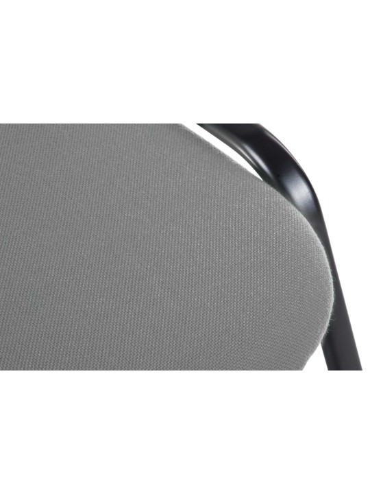 Bezoekersstoel Ken V2 stof, grijs