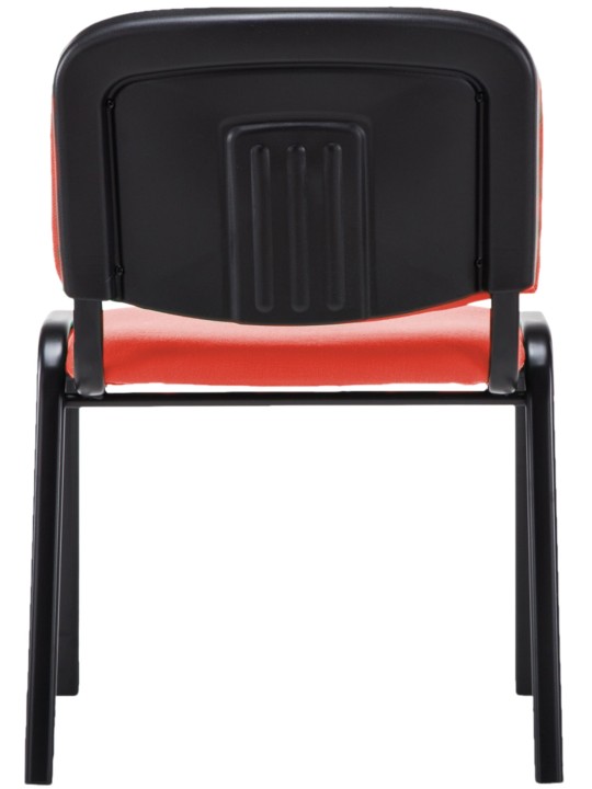 Bezoekersstoel Ken V2 stof, rood