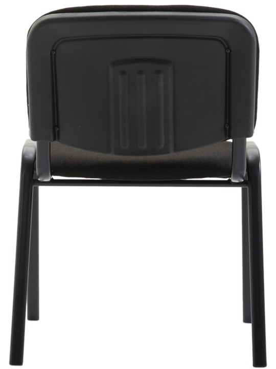 Bezoekersstoel Ken V2 stof, zwart