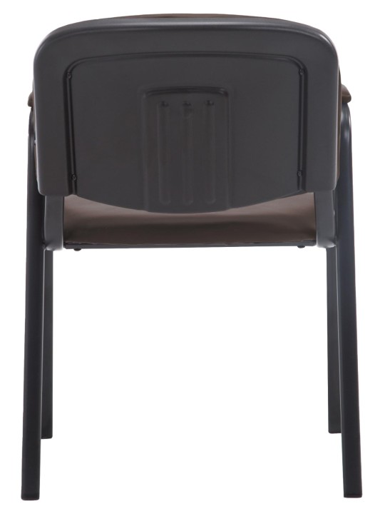 Bezoekersstoel Ken PRO kunstleer, bruin
