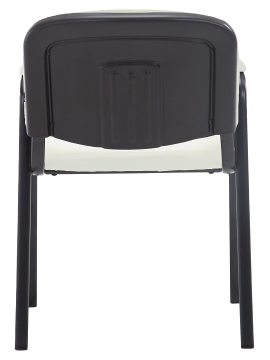 Bezoekersstoel Ken PRO kunstleer, crème