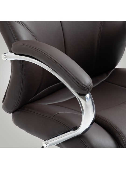 Bureaustoel Salford echt leer, bruin Bureaustoel Salford echt leer, bruin