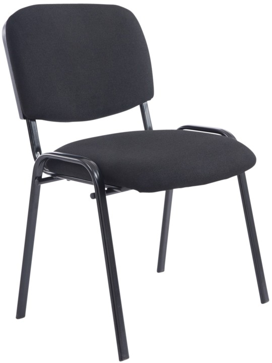 Bezoekersstoel Ken XL stof, zwart Bezoekersstoel Ken XL stof, zwart