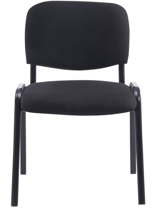 Bezoekersstoel Ken XL stof, zwart Bezoekersstoel Ken XL stof, zwart