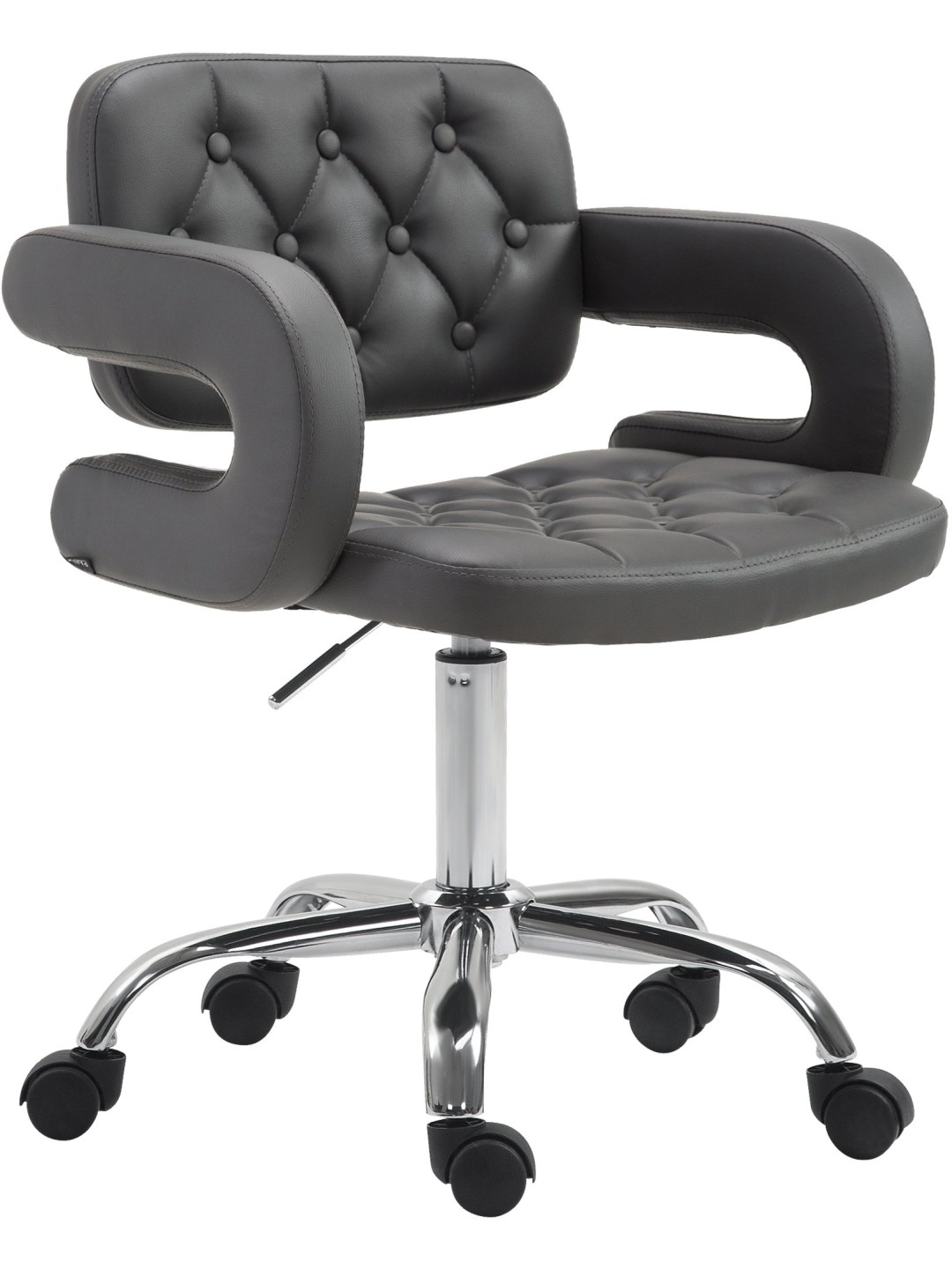 Werkkruk Dublin kunstleer, grijs