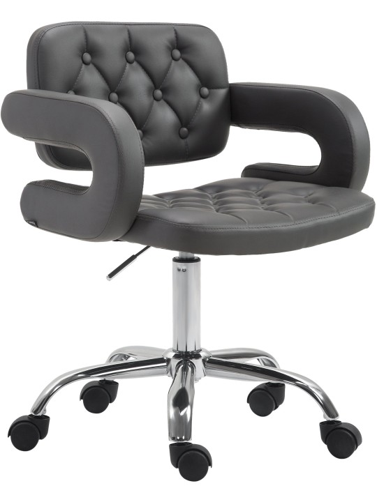 Werkkruk Dublin kunstleer, grijs