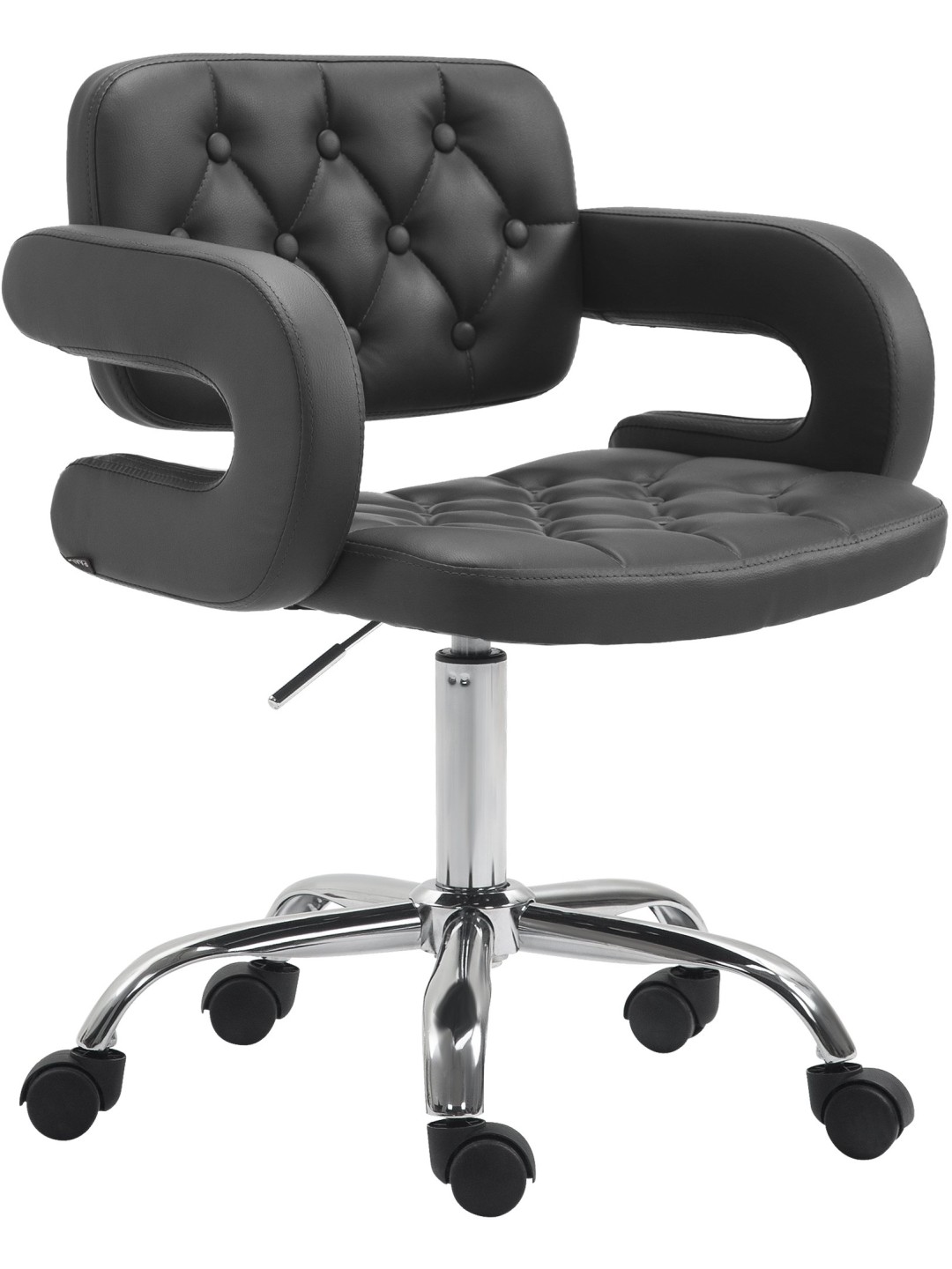 Werkkruk Dublin kunstleer, zwart