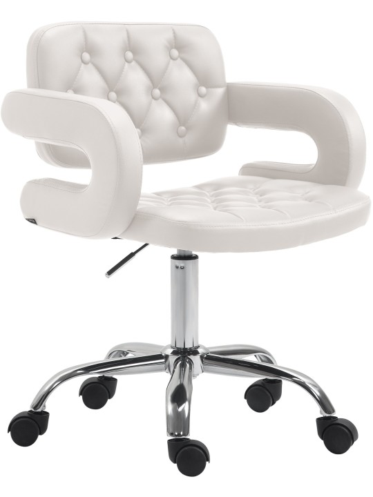 Werkkruk Dublin kunstleer, wit