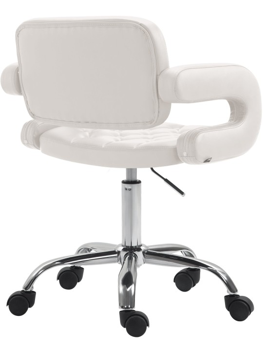 Werkkruk Dublin kunstleer, wit