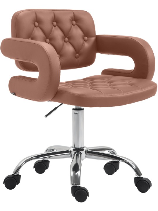 Werkkruk Dublin kunstleer, cognac