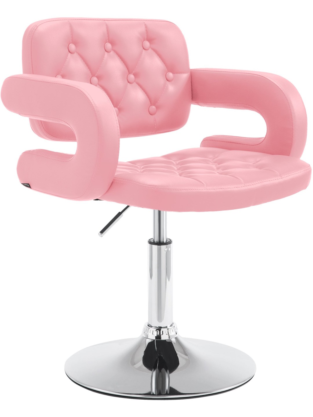 Ligstoel Dublin kunstleer, roze