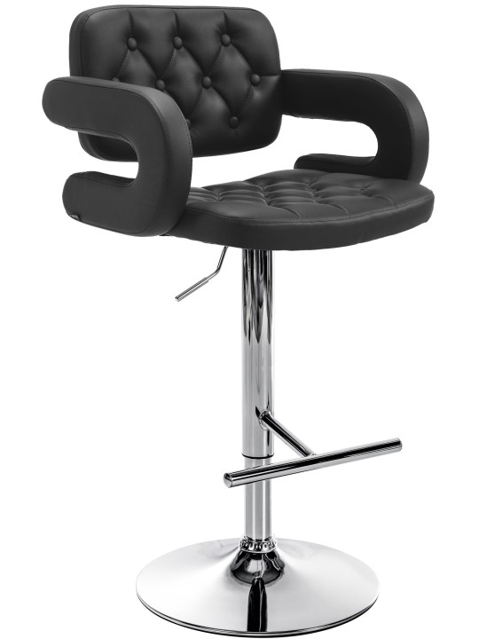 Barkruk Dublin C, zwart