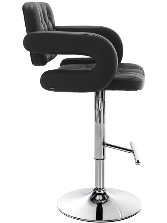 Barkruk Dublin C, zwart