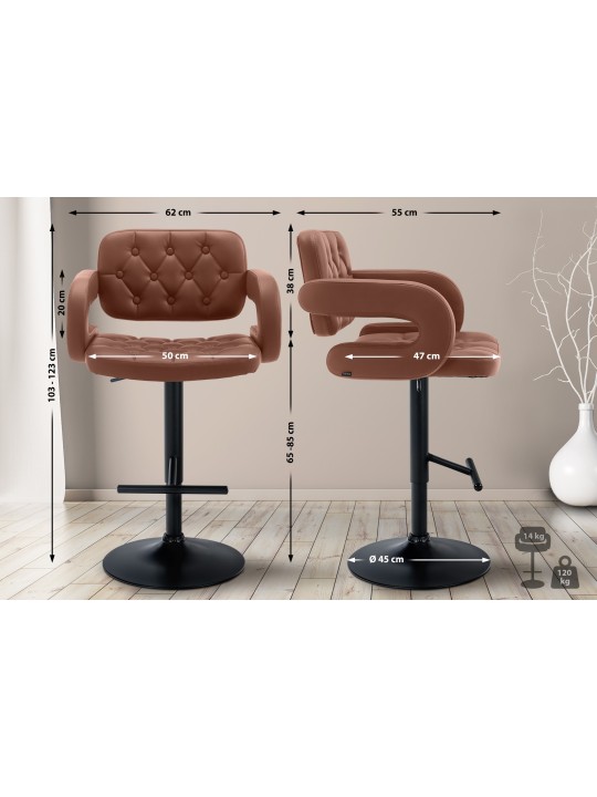 Barkruk Dublin, cognac Barkruk Dublin, cognac