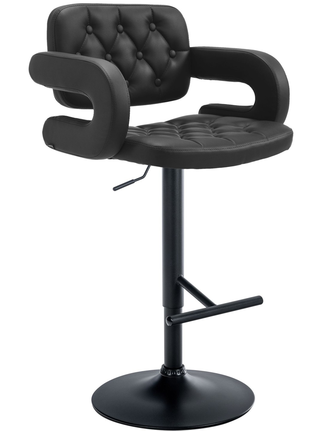 Barkruk Dublin, zwart