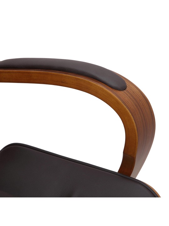 Bureaustoel Yankton, walnoot/bruin