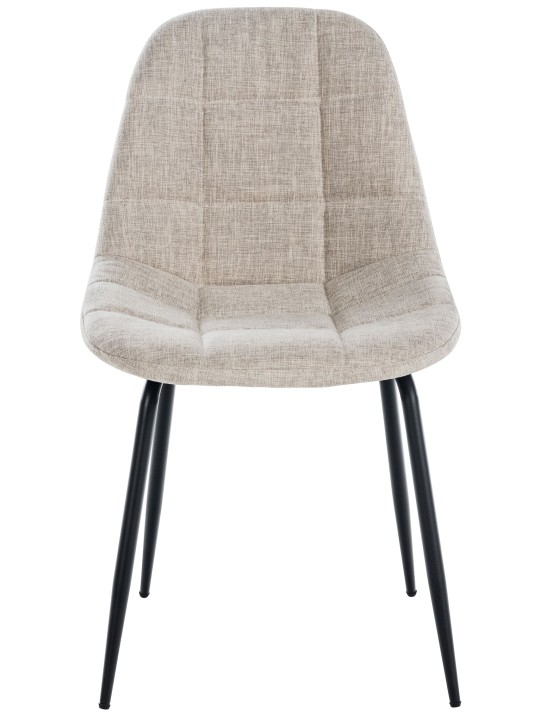 Set van 2 stoel Tom stof, crème