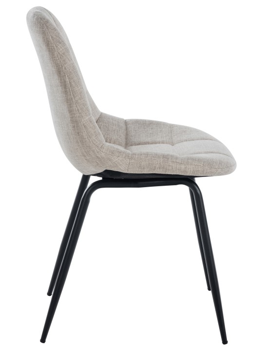 Set van 2 stoel Tom stof, crème