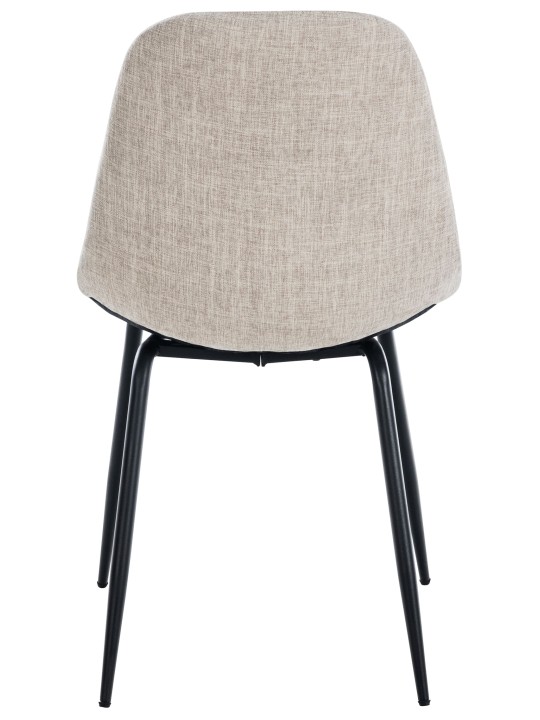 Set van 2 stoel Tom stof, crème