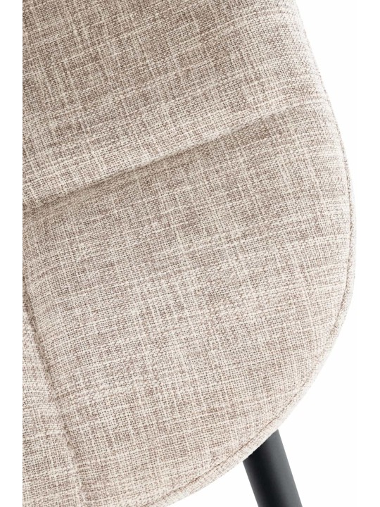 Set van 2 stoel Tom stof, crème