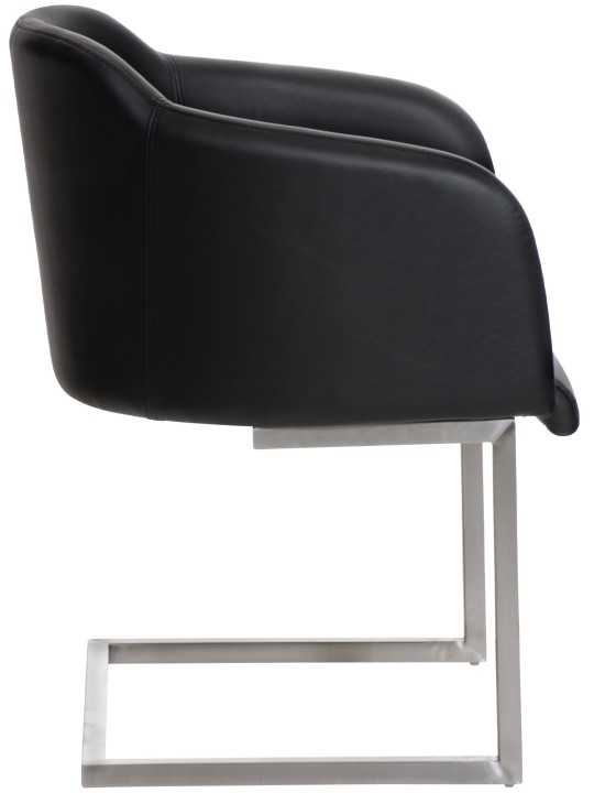 Bezoekersstoel Magnus, zwart Bezoekersstoel Magnus, zwart