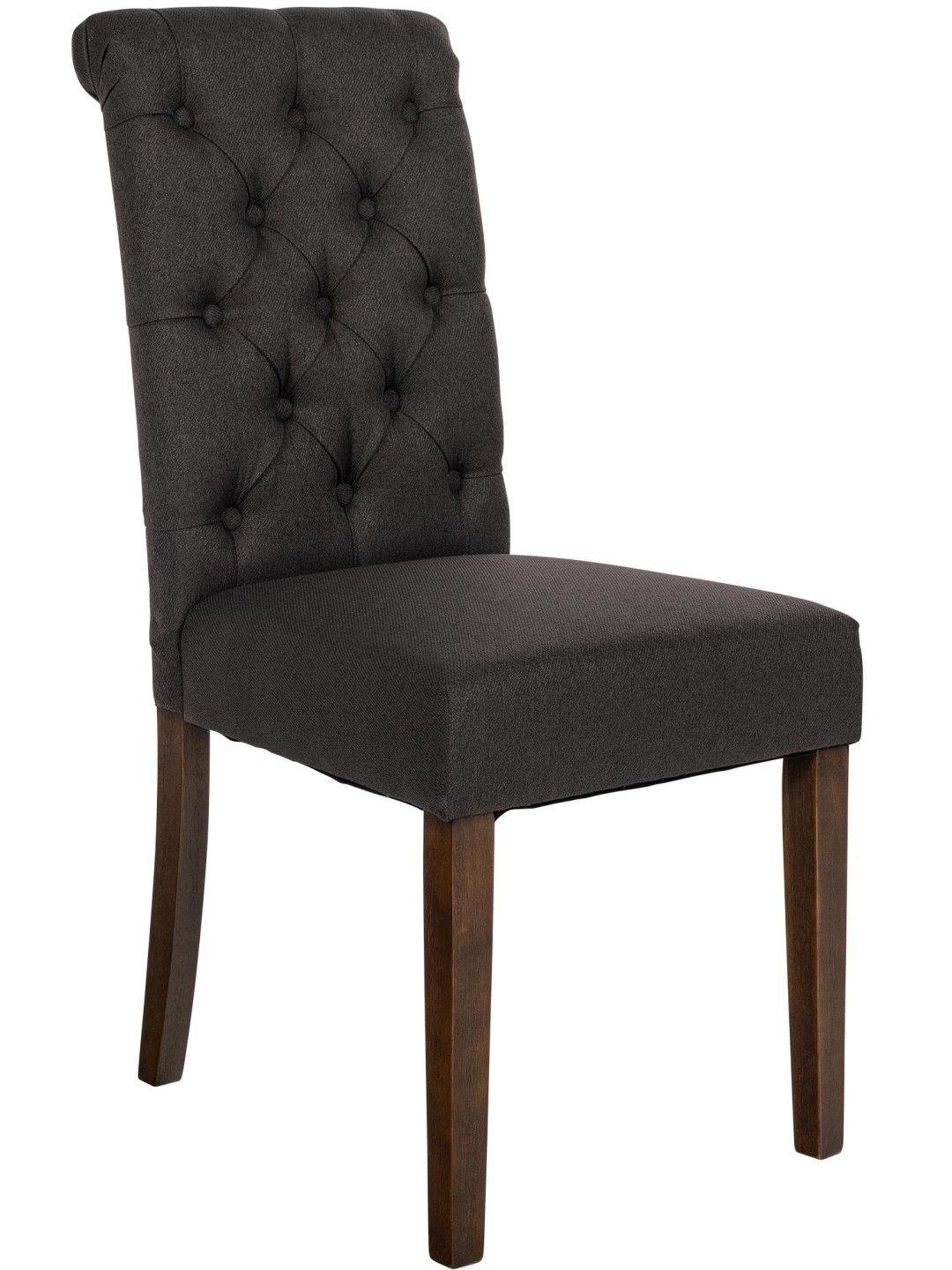 Eetkamerstoel Lisburn stof, zwart