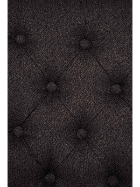 Eetkamerstoel Lisburn stof, zwart