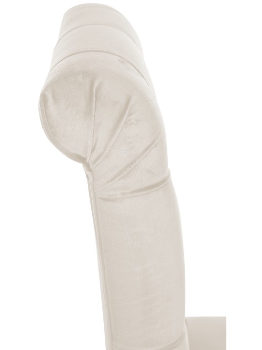 Eetkamerstoel Lisburn fluweel, crème