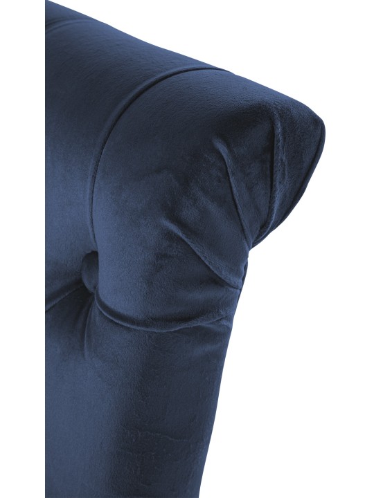 Eetkamerstoel Lisburn fluweel, blauw