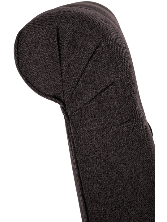 Set van 2 eetkamerstoelen Lisburn stof, zwart