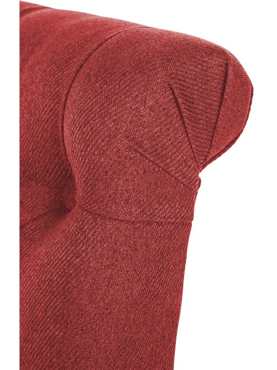 Set van 2 eetkamerstoelen Lisburn stof, rood