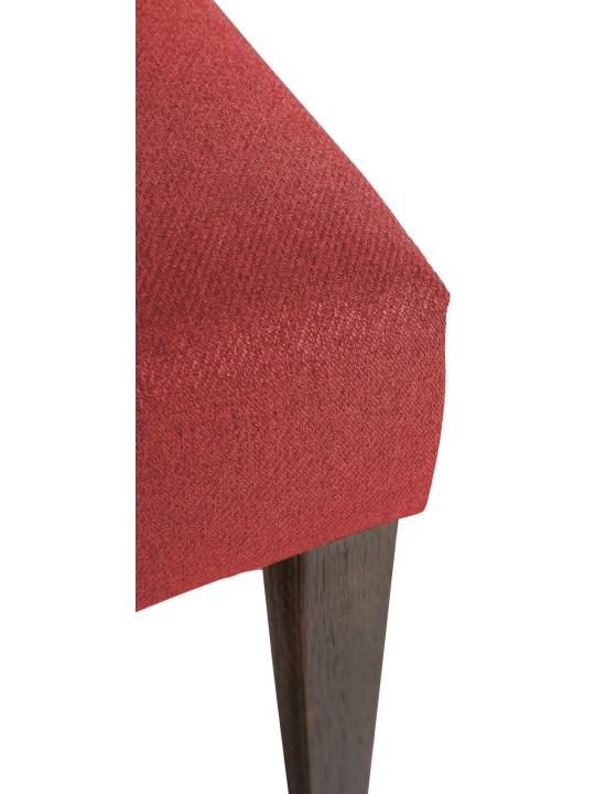 Set van 2 eetkamerstoelen Lisburn stof, rood
