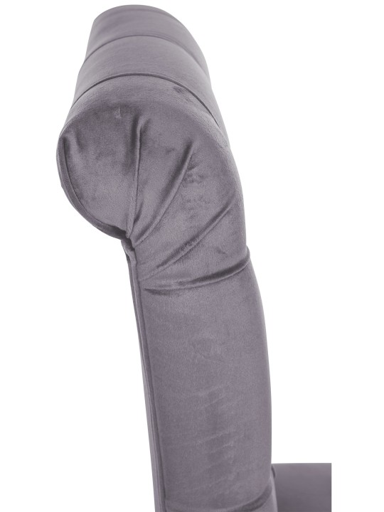 Set van 2 eetkamerstoelen Lisburn fluweel, donkergrijs