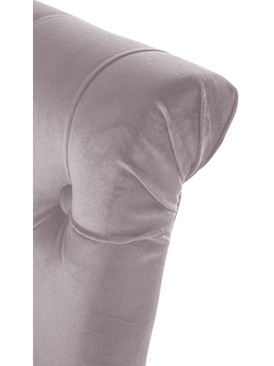 Set van 2 eetkamerstoelen Lisburn fluweel, grijs