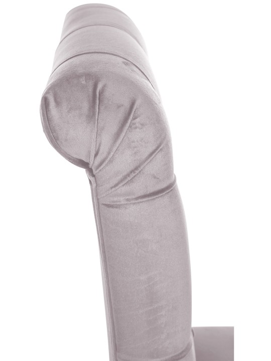 Set van 2 eetkamerstoelen Lisburn fluweel, grijs