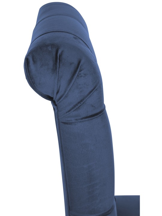 Set van 2 eetkamerstoelen Lisburn fluweel, blauw