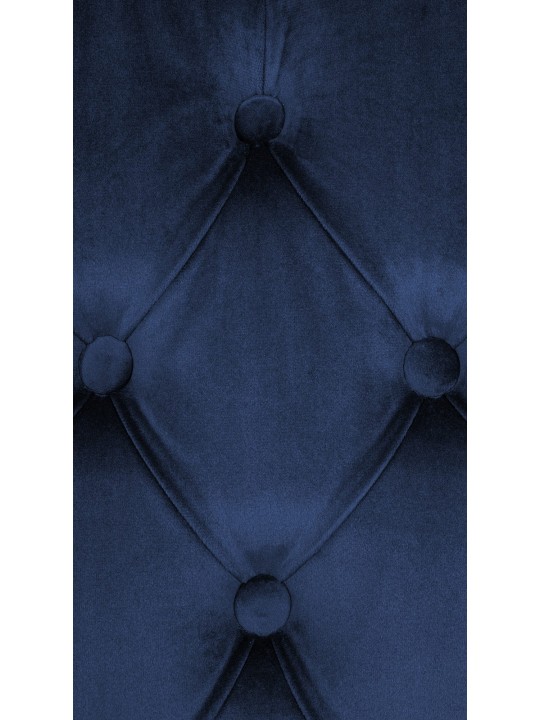 Set van 2 eetkamerstoelen Lisburn fluweel, blauw