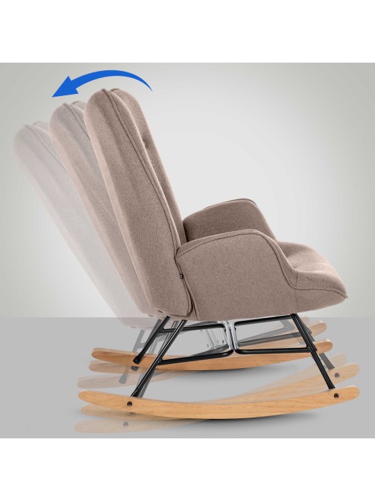 Stoel Sanka stof, taupe Stoel Sanka stof, taupe