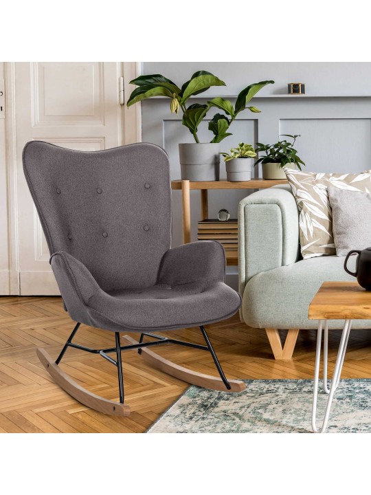 Stoel Sanka stof, donkergrijs Stoel Sanka stof, donkergrijs