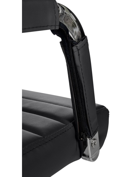 Bureaustoel Amadora kunstleer, zwart