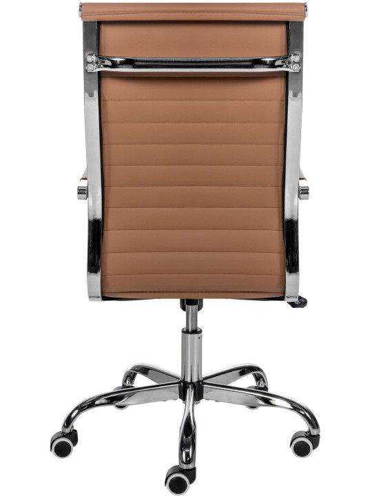 Bureaustoel Amadora kunstleer, lichtbruin