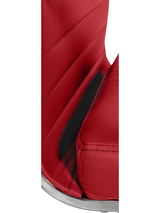 Bureaustoel Amadora kunstleer, rood