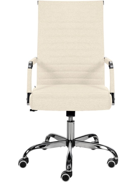 Bureaustoel Amadora stof, crème