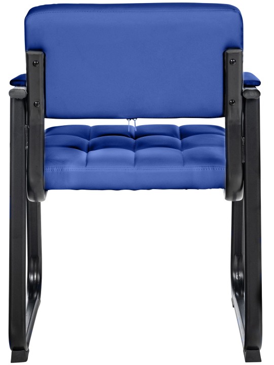 Bezoekersstoel Canada B kunstleer, blauw